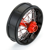 1/4 Pro-Spec Aluminum V2 Bead Rear Wheel Black/Red (1): Promoto-SM