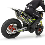 1/4 Pro-Spec Aluminum V2 Bead Rear Wheel Black/Red (1): Promoto-SM