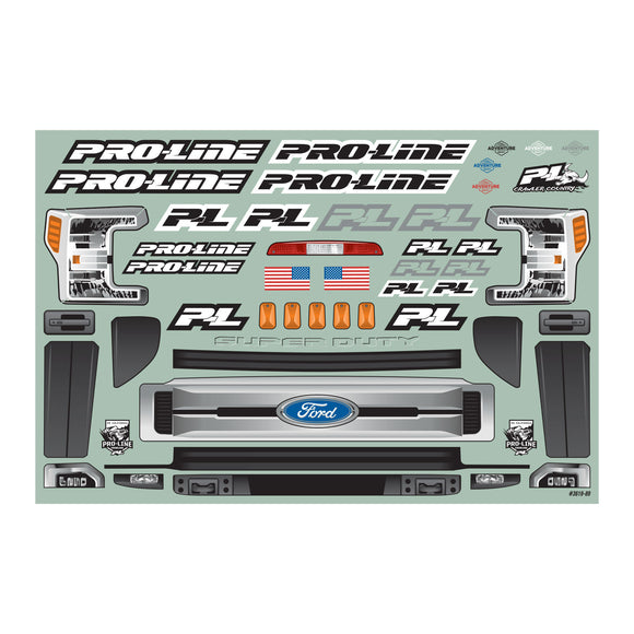 Pro-Line 2017 Ford F-250 Super Duty Cab-Only Clear Body for 12.3in 313mm
