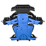 Bash Armor F/R Skid Plates (Blue) for ARRMA 3S Vehicles