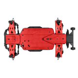 Bash Armor Front/Rear Skid Plates (Red) for ARRMA 3S Vehicles