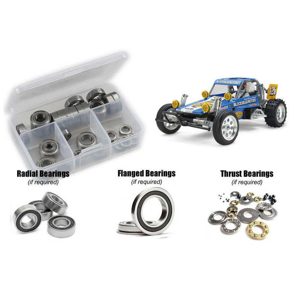 Rubber Shield Bearing Kit: Tamiya Wildone Blockhead