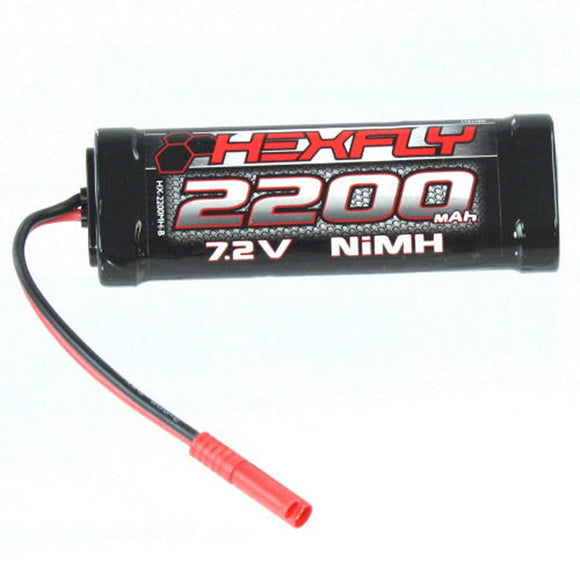 HexFly 6 cell 7.2V 2200mAh NiMH  Battery(Banana Connector)(1pc)RER04192