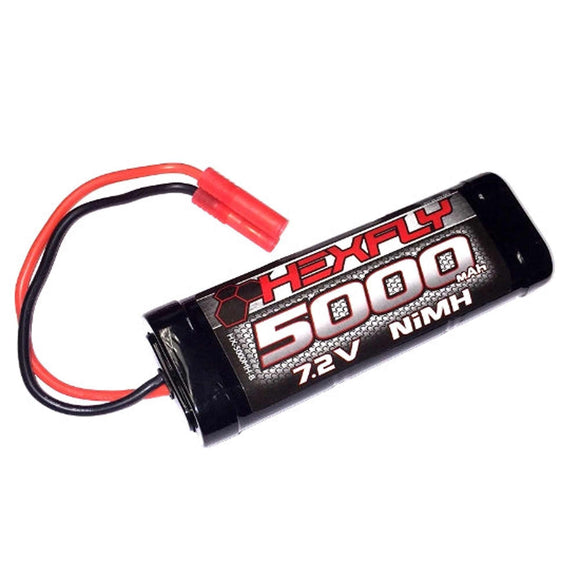 Hexfly 6 cell 7.2V 5000mAh NiMH Battery(Banana Connector)(1pc) #12438