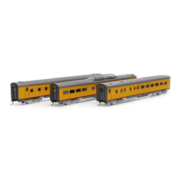 HO Streamline Passenger Cars,  UP (3)