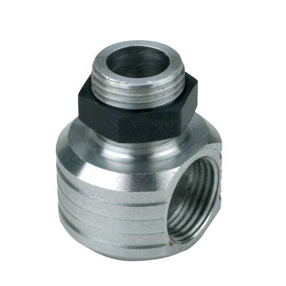 Muffler, Right Angle Adapter: Y