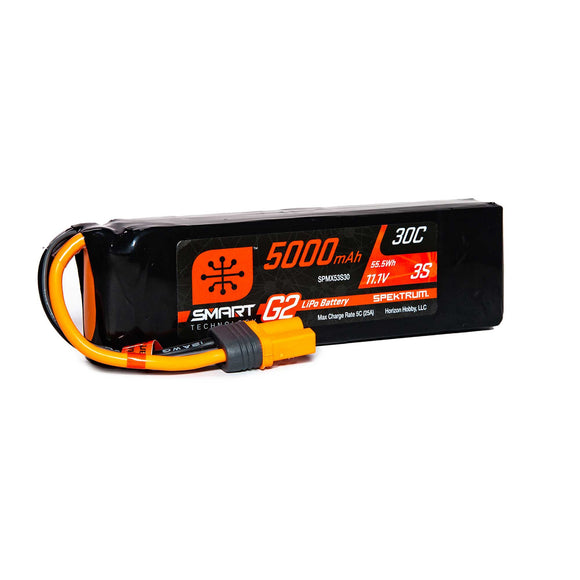 5000mAh 3S 11.1V Smart G2 LiPo 30C; IC5