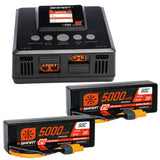 Spektrum Smart Powerstage 6S Surface Bundle:  (2) G2 5000mAh 3S LiPo IC5 & S250 Charger