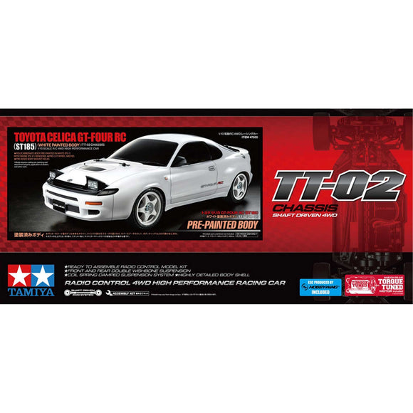 1/10 RC Toyota Celica GT-FOUR RC (ST185) (White Painted Body) (TT-02) LIMITED EDITION