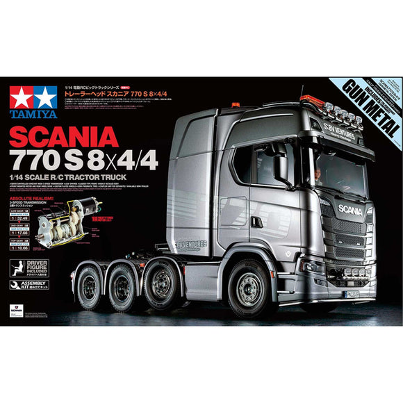 1/14 RC Scania 770 S 8x4/4 (Gun Metal Edition)