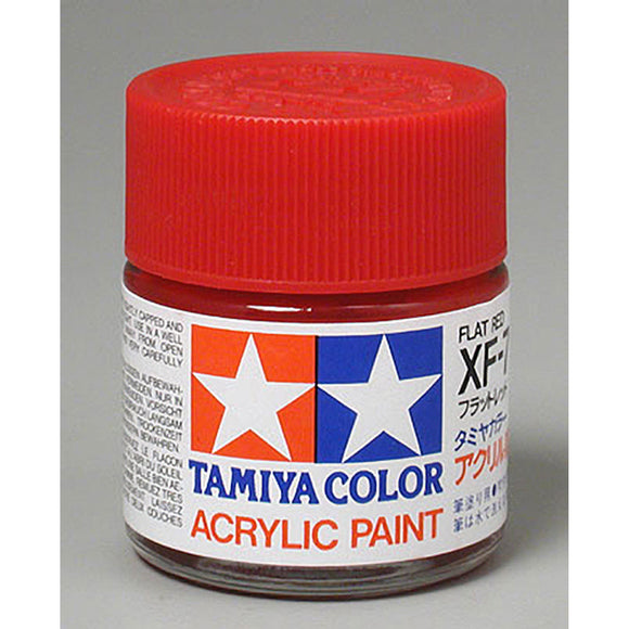 Tamiya XF-7 Flat Red Acrylic Paint (23ml)