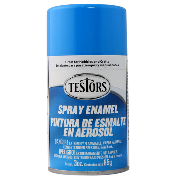 Testors Enamel Spray 3oz Light Blue