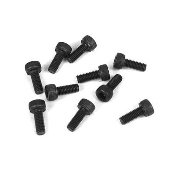 M3x8mm Cap Head Screws, Black (10)