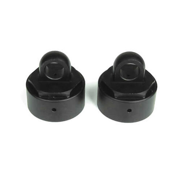 Shock Caps Aluminum Gun Metal Anodized, Vented (2): EB48