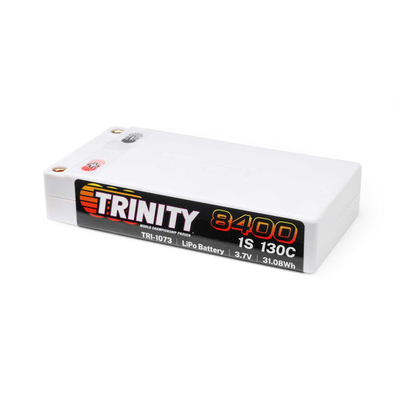 3.7V 8400mAh 1S 130C Shorty LiPo Battery: 5mm Bullets