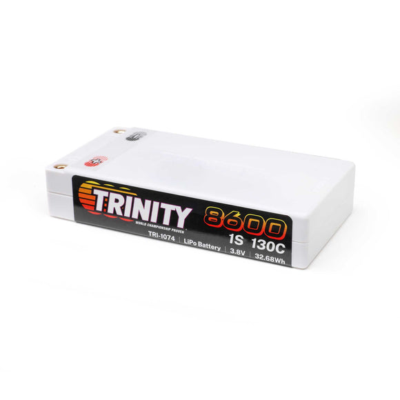3.8V 8600mAh 1S 130C Shorty LiPo Battery: 5mm Bullets