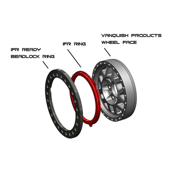 1.9 IFR Original Beadlock Ring Clear Anodized