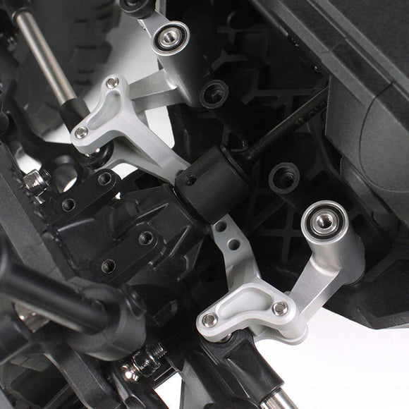 Steering Rack, Black Anodized: Axial Yeti
