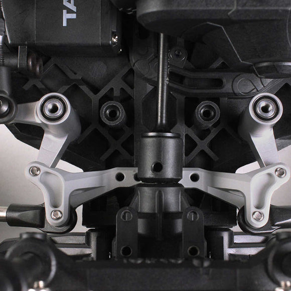 Steering Rack, Clear Anodized: Axial Yeti
