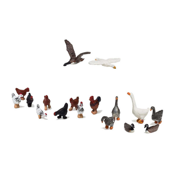 HO Geese and Chickens
