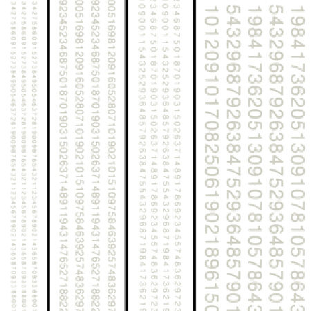 Railroad Gothic Numbers, White