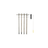 HO Wired Poles Single Crossbar