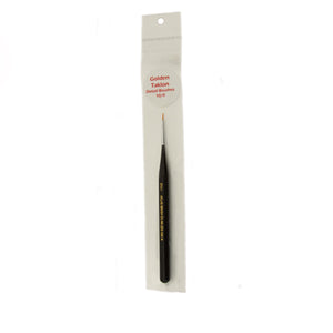 Golden Taklon Detail Brush, Size 10/0, 1 Brush