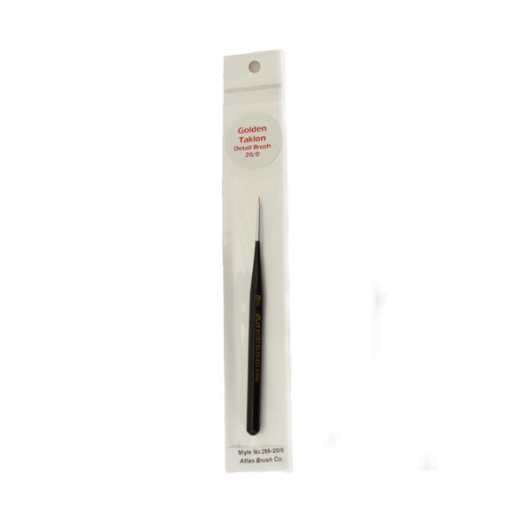 Golden Taklon Detail Brush, Size 20/0, 1 Brush