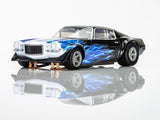 Camaro 1973 Wildfire Black/Blue HO Scale Slot Car