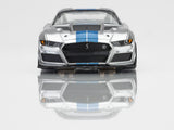 2022 Mustang GT500KR, Silver/ Blue HO Scale Slot Car