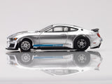 2022 Mustang GT500KR, Silver/ Blue HO Scale Slot Car