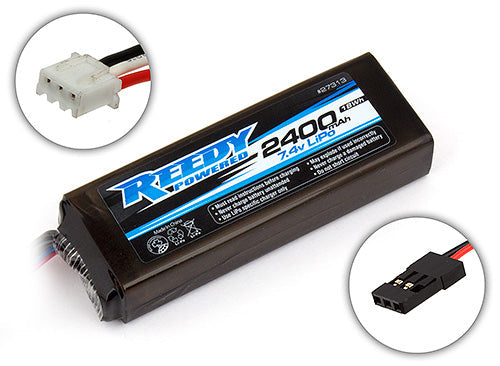 Team Associated - Reedy LiPo Pro Transmitter/Receiver (TX/RX) Battery, 2400mAh, 7.4V, Flat Style