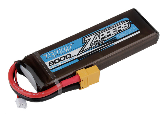 Team Associated - Zappers DR 6000mAh 130C 7.6V High Voltage LiPo Battery (soft) w/ XT90 Plug
