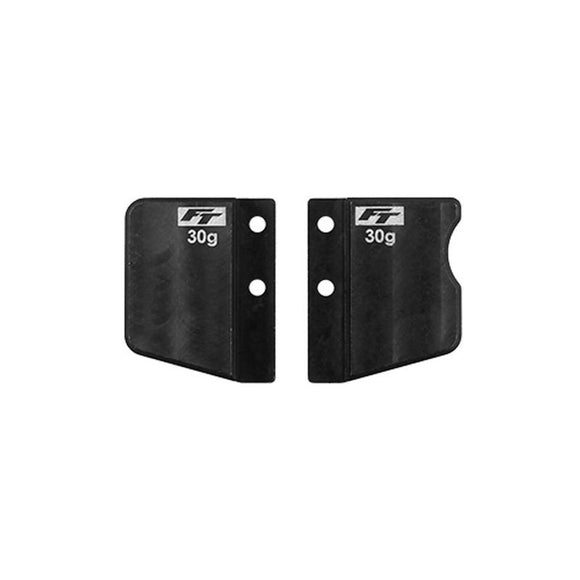 RC10TC8 FT Steel Front and Rear Short Battery Weight Set,
