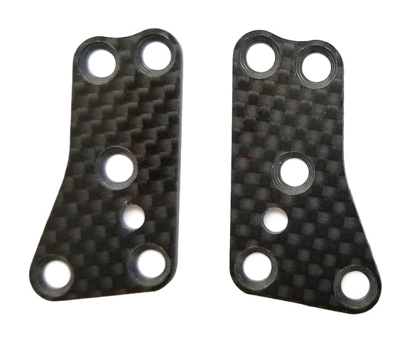 RC8B3.2 FT Front Upper Suspens Arm Inserts, Carbon Fiber, 1.2