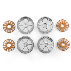 RC10DS Wheels, Front and Rear