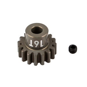 Factory Team Pinion Gear, 16T-MOD 1, 5mm Shaft, Aluminum