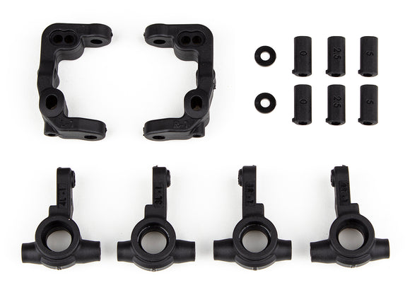 RC10B6.4 - 1mm Scrub Caster and Steering Blocks