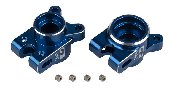 RC10B7 FT Rear Hub Set, HRC, Blue