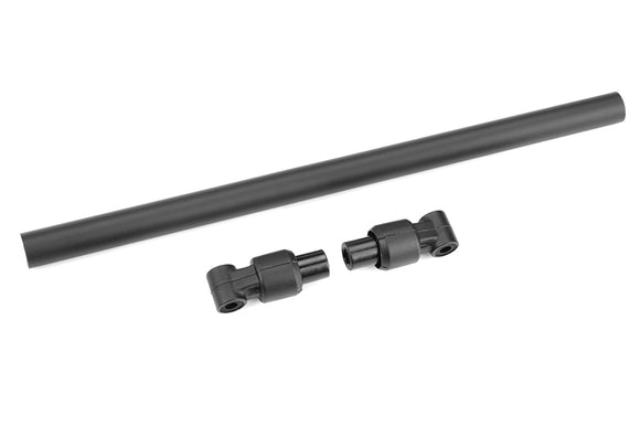 Chassis Tube - Front - 197.5mm - Aluminum - Black - 1 Set