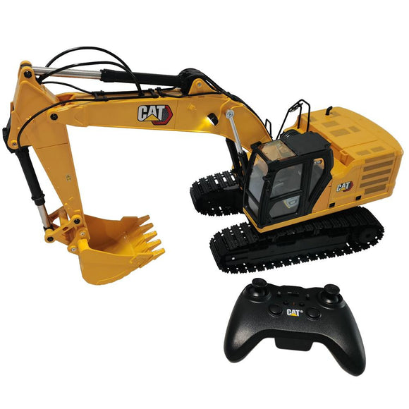 Diecast Masters - 1/16 Scale RC Caterpillar 320 Hydraulic Excavator with Grapple and Hammer Attachments, RTR