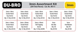 3mm Hardware Assortment Kit, 264pcs