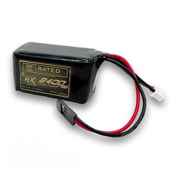X-Rated 2S LiPo Hump Receiver Battery (Kyosho/Tekno)