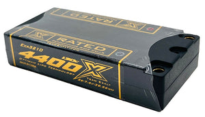 Exalt - Exalt X-Rated 2S 130C LCG Hardcase "Drift"/Optional Shorty Lipo Battery (7.4V/4400mAh) w/5mm Bullets