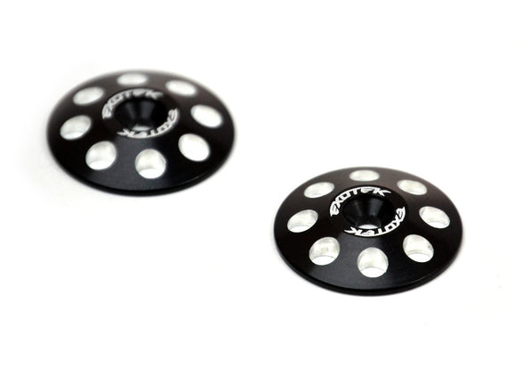 1/8 Black XL Wing Buttons 22mm (2)