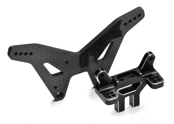 Carbon Rear Tower Set, 7075 and 4mm CF, for 22S Drag