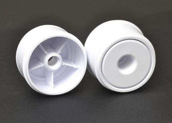 F1 1/10 Disk Wheels, Front, White, 1 Pair for Use with F1