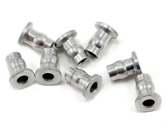 Aluminum Shock End Ball 7X8.5mm Silver (8)