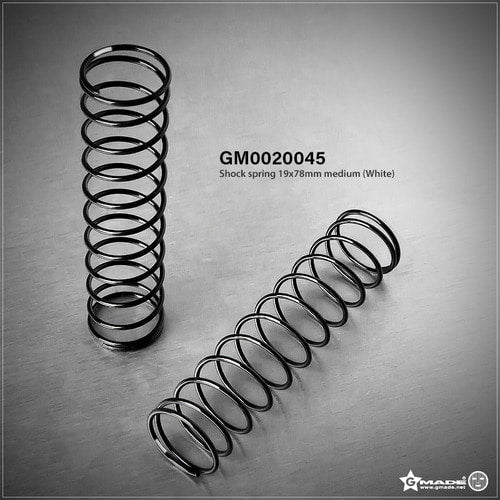 Shock Spring 19x78mm Medium White