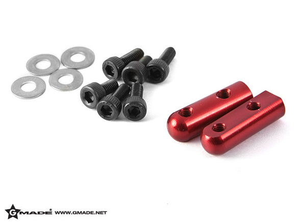 Aluminum Servo Mount Red (2)